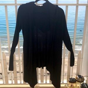 SPLENDID HOODED LONG SLEEVE COVER UP